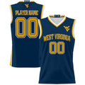 Custom Navy Basketball Shirt Top
