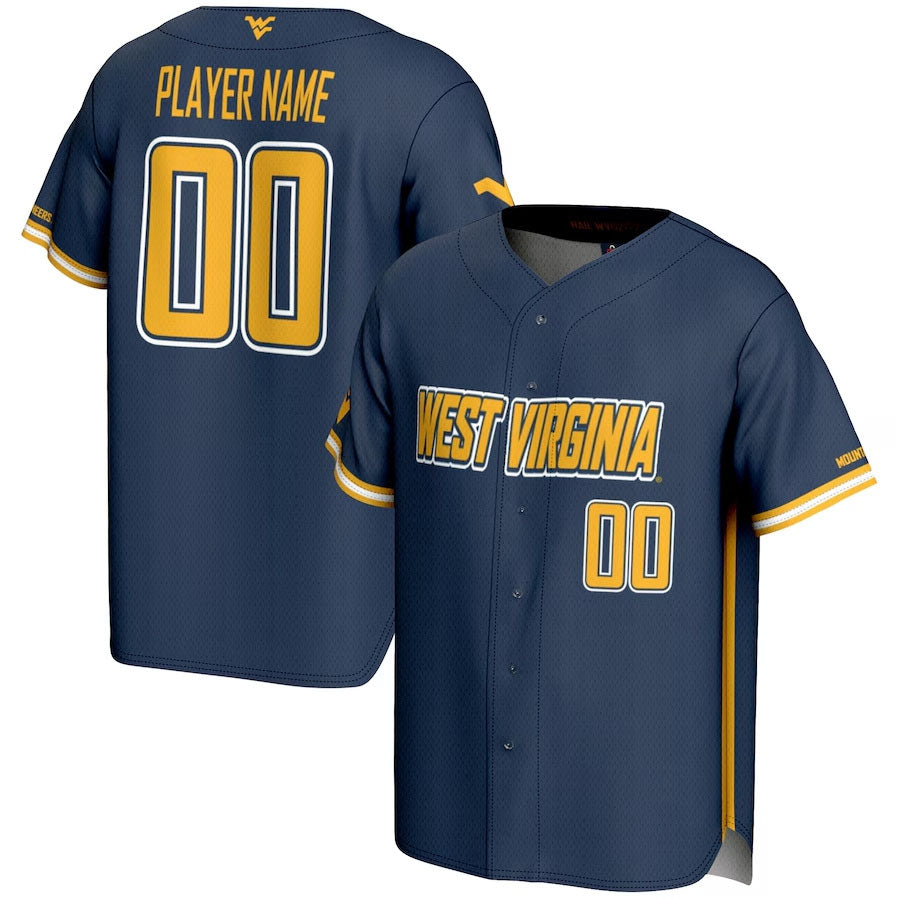 Custom Navy Baseball Shirt Top