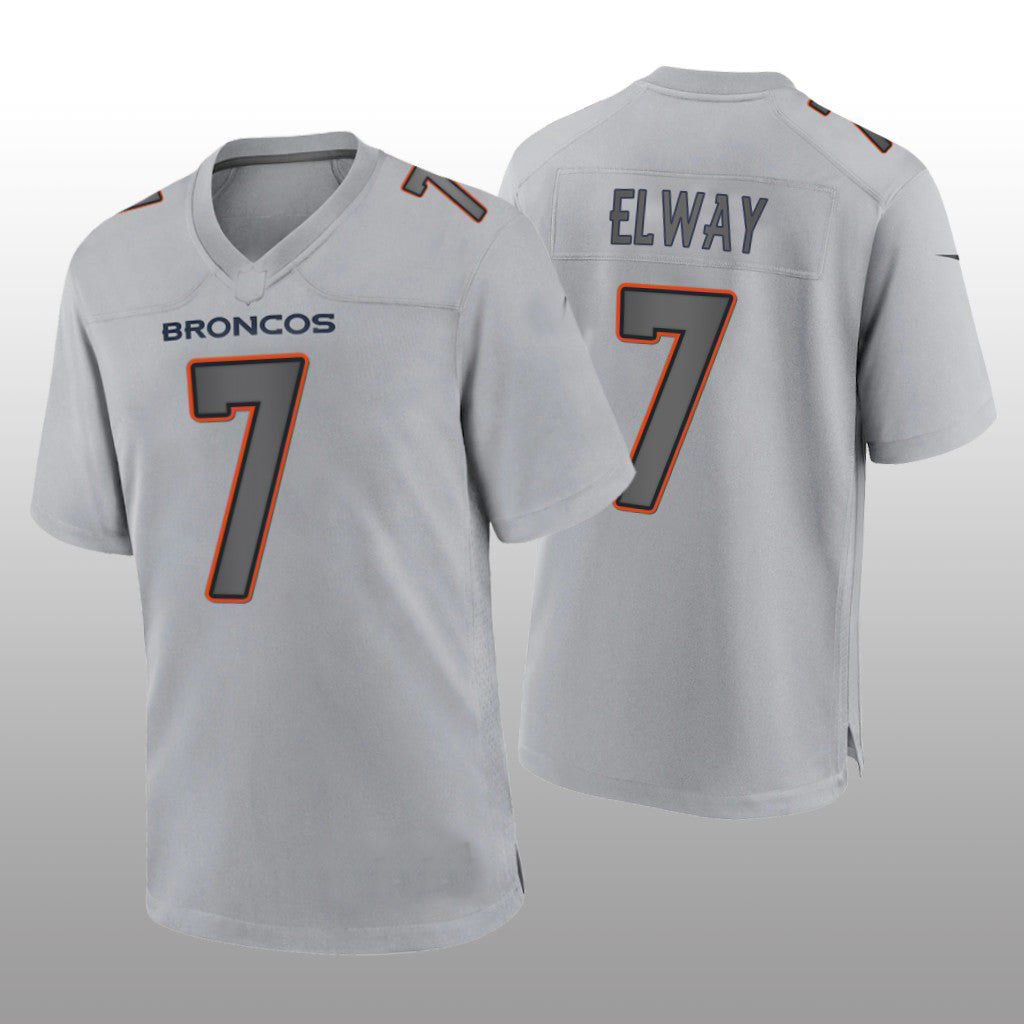 Custom #7 Gray DEN Football Shirt Top