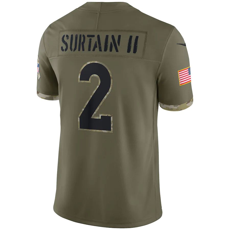 Custom #2 Olive 2022 DEN Football Shirt Top