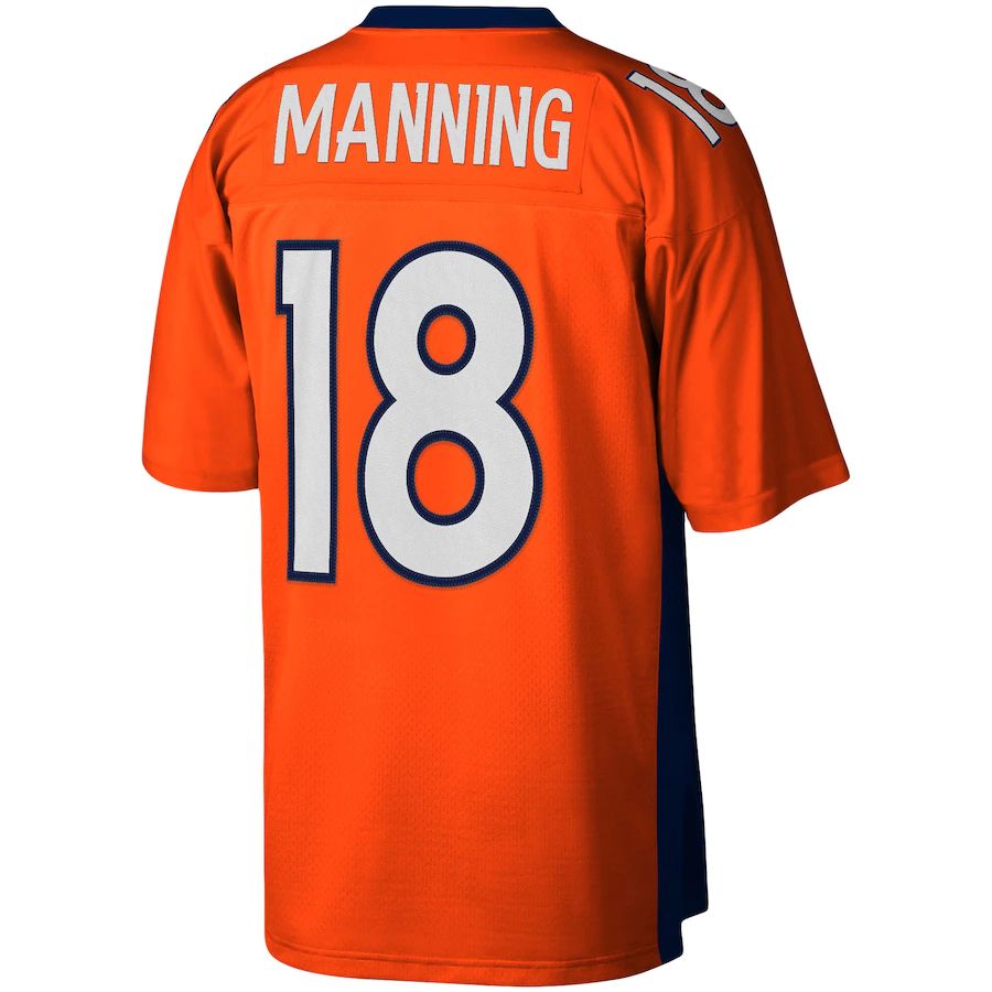 Custom #18 Orange 2015 DEN Football Shirt Top