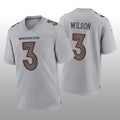 Custom #3 Gray DEN Football Shirt Top