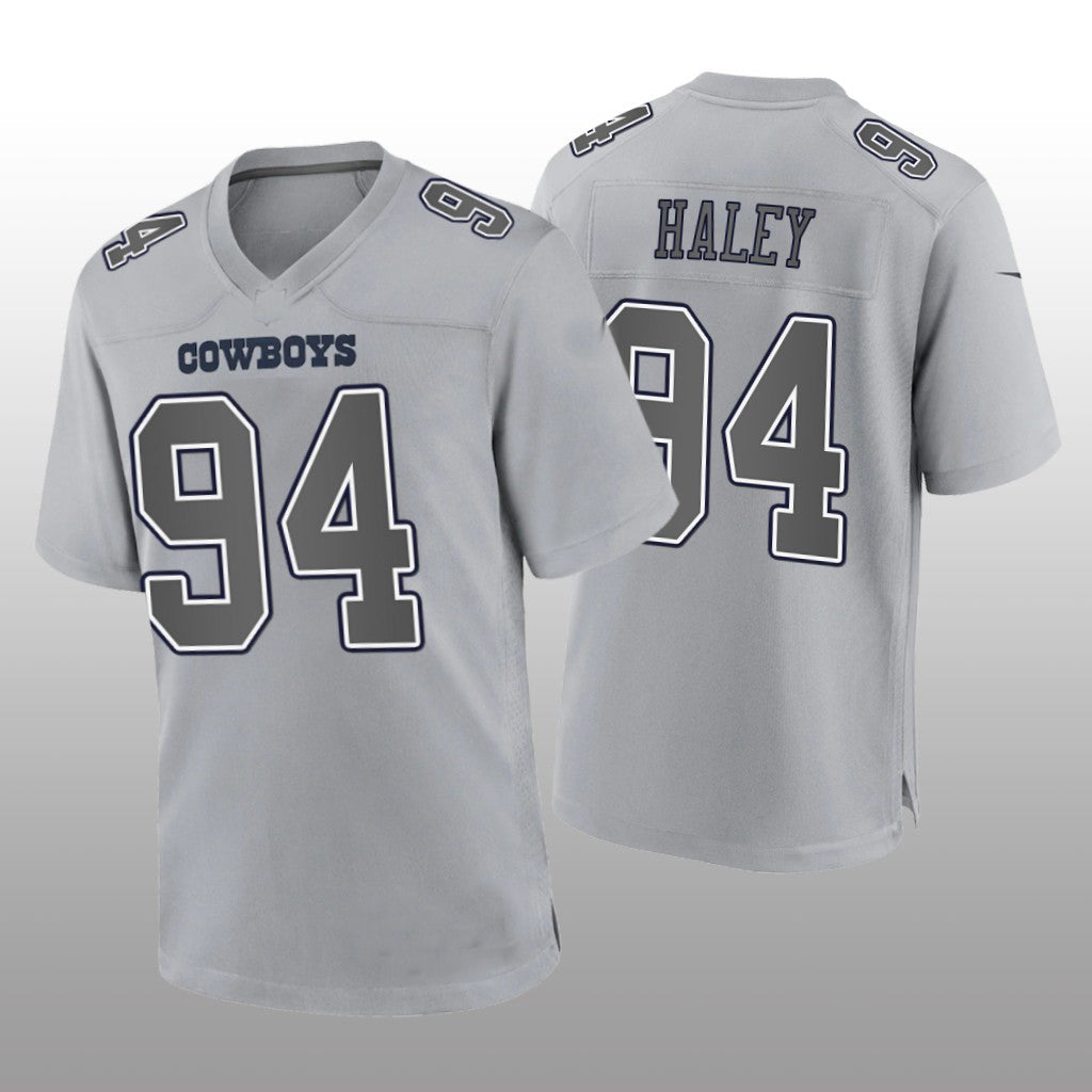 Custom #94 Gray DAL Football Shirt Top