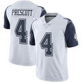 Custom #4 White DAL Football Shirt Top