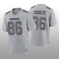 Custom #86 Gray DAL Football Shirt Top