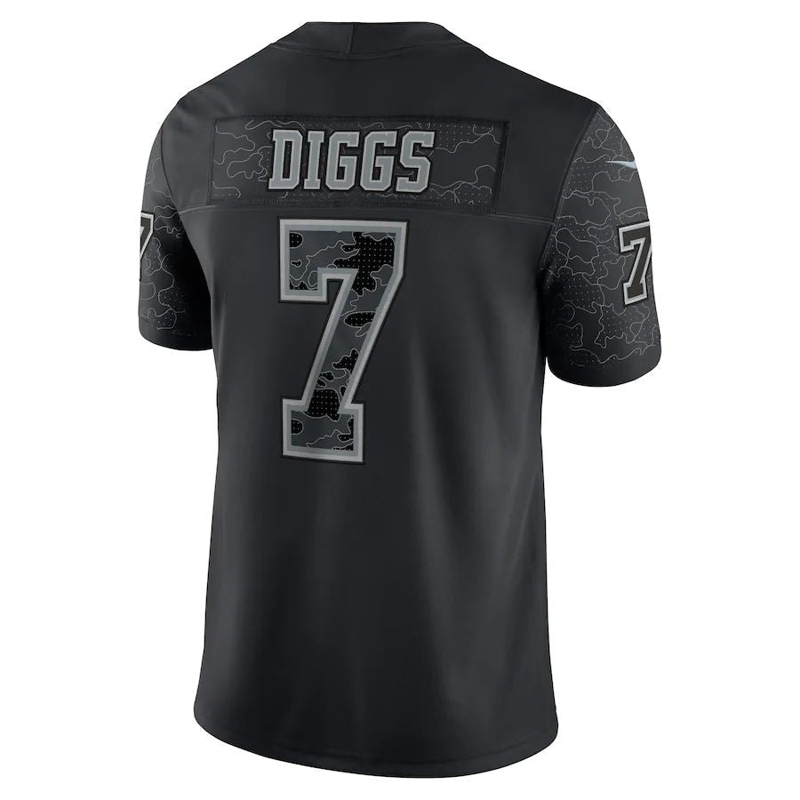 Custom #7 Black DAL Football Shirt Top