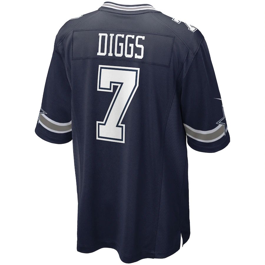 Custom #7 Navy DAL Football Shirt Top