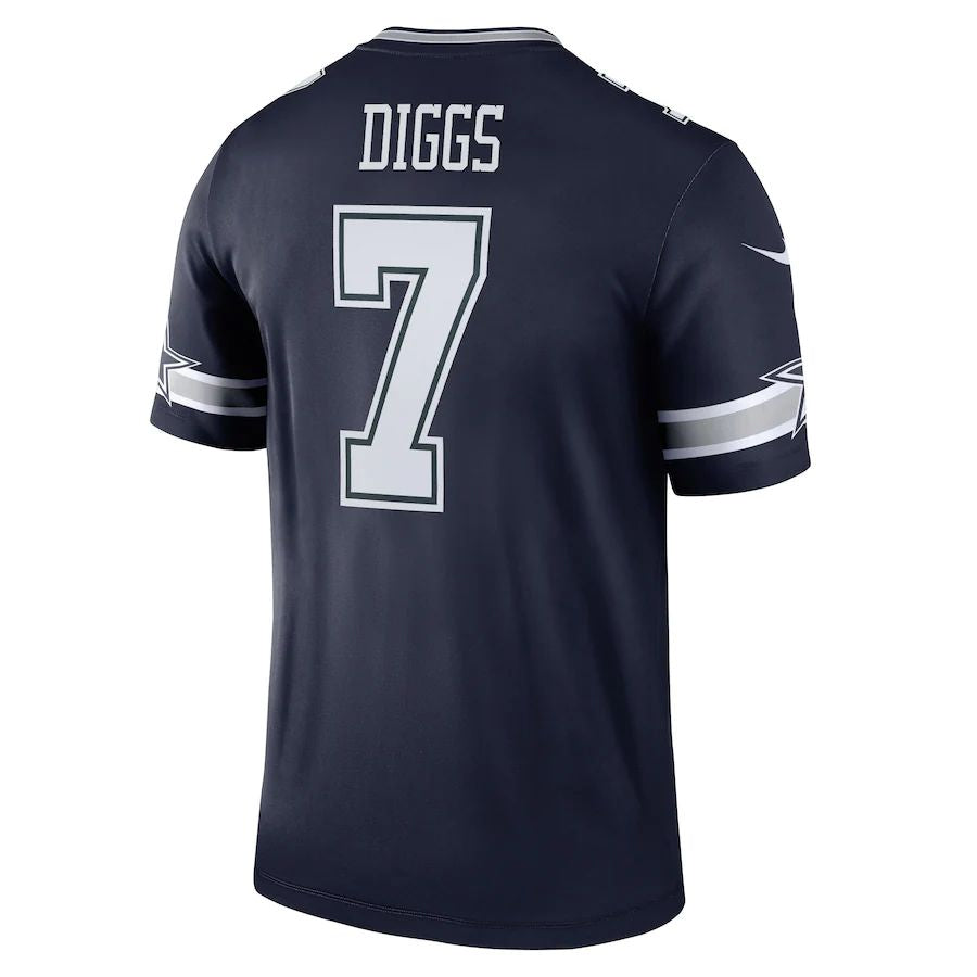 Custom #7 Navy DAL Football Shirt Top