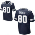Custom #80 Navy Blue DAL Football Shirt Top