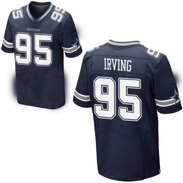 Custom #95 Navy DAL Football Shirt Top