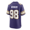 Custom #98 Purple MIN Football Shirt Top