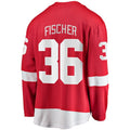 Custom #36 Red DET Hockey Shirt Top