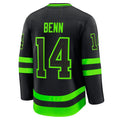 Custom #14 Black DAL Hockey Shirt Top