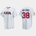 Custom #38 White 2023 MIL Baseball Shirt Top