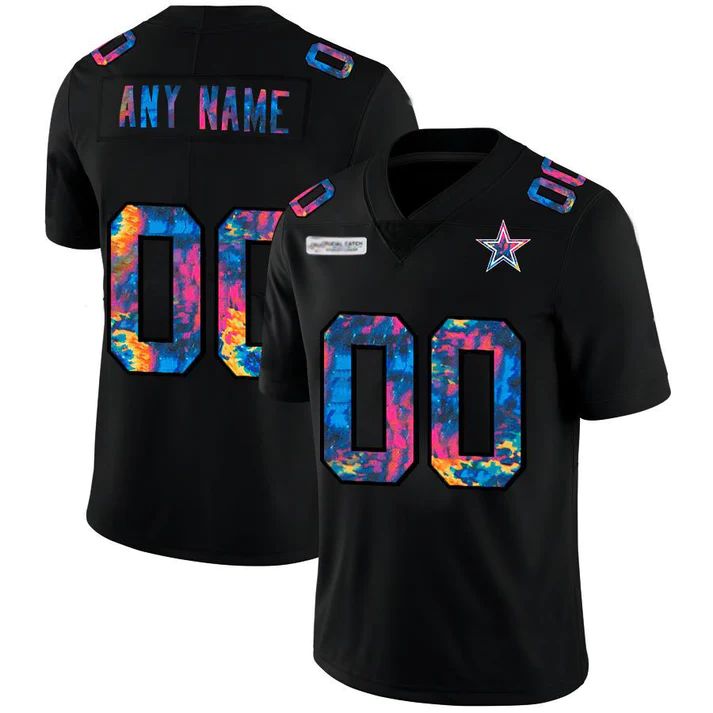 Custom Black DAL Football Shirt Top