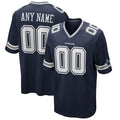 Custom Navy DAL Football Shirt Top