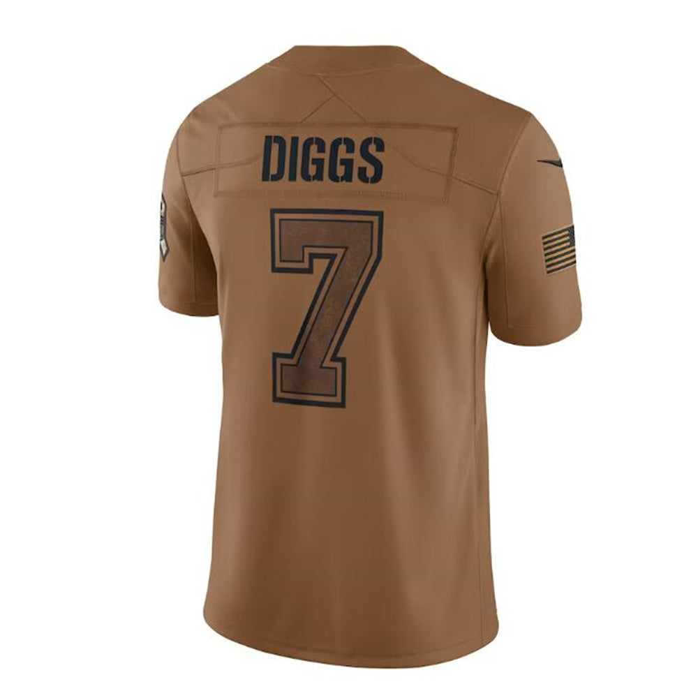 Custom #7 Brown 2023 DAL Football Shirt Top
