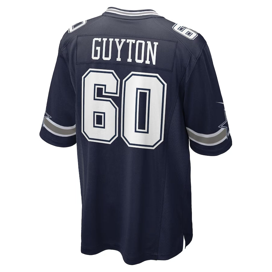 Custom #60 Navy 2024 DAL Football Shirt Top