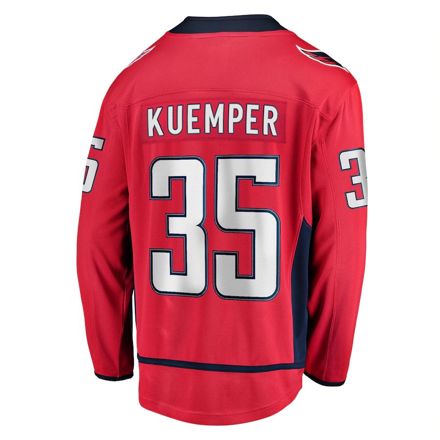 Custom #35 Red WSH Hockey Shirt Top