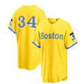 Custom #34 Red City Connect BOS Baseball Shirt Top