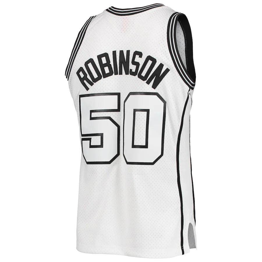 Custom #50 White SAS Basketball Shirt Top