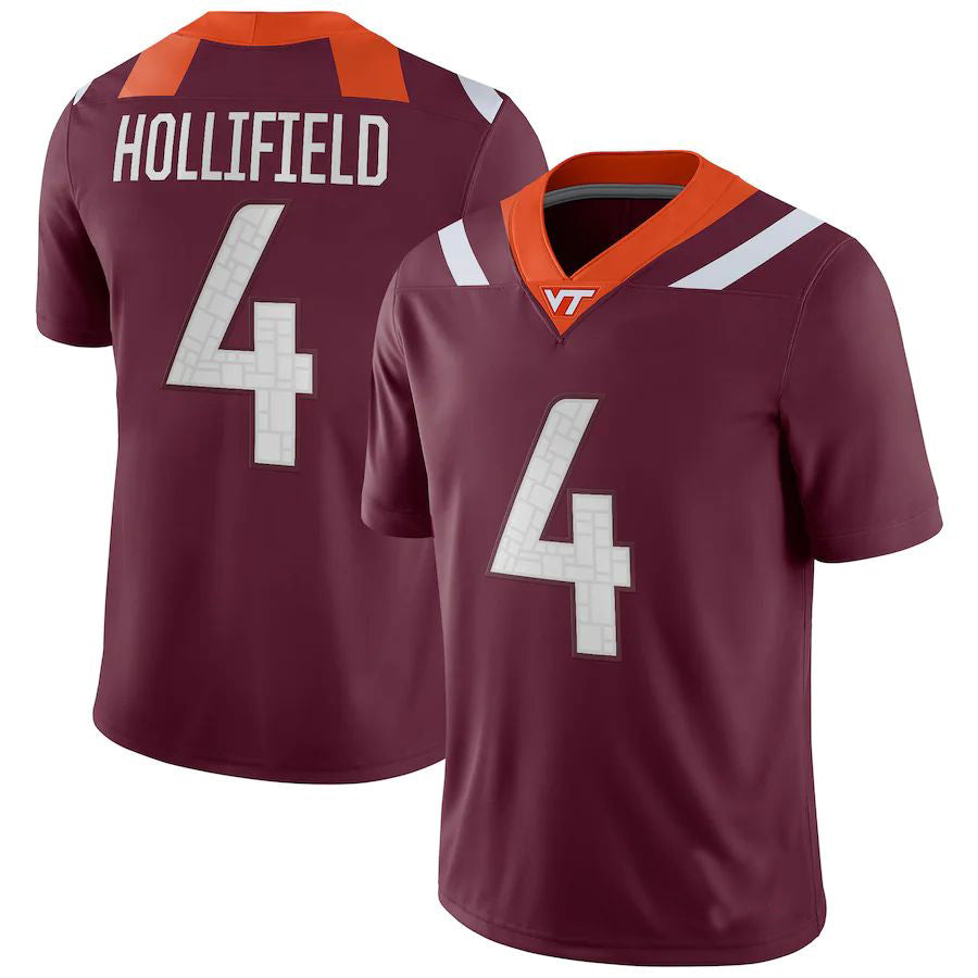 Custom #4 Maroon Football Shirt Top