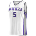Custom #5 White Basketball Shirt Top