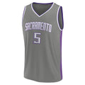 Custom #5 Gray Basketball Shirt Top
