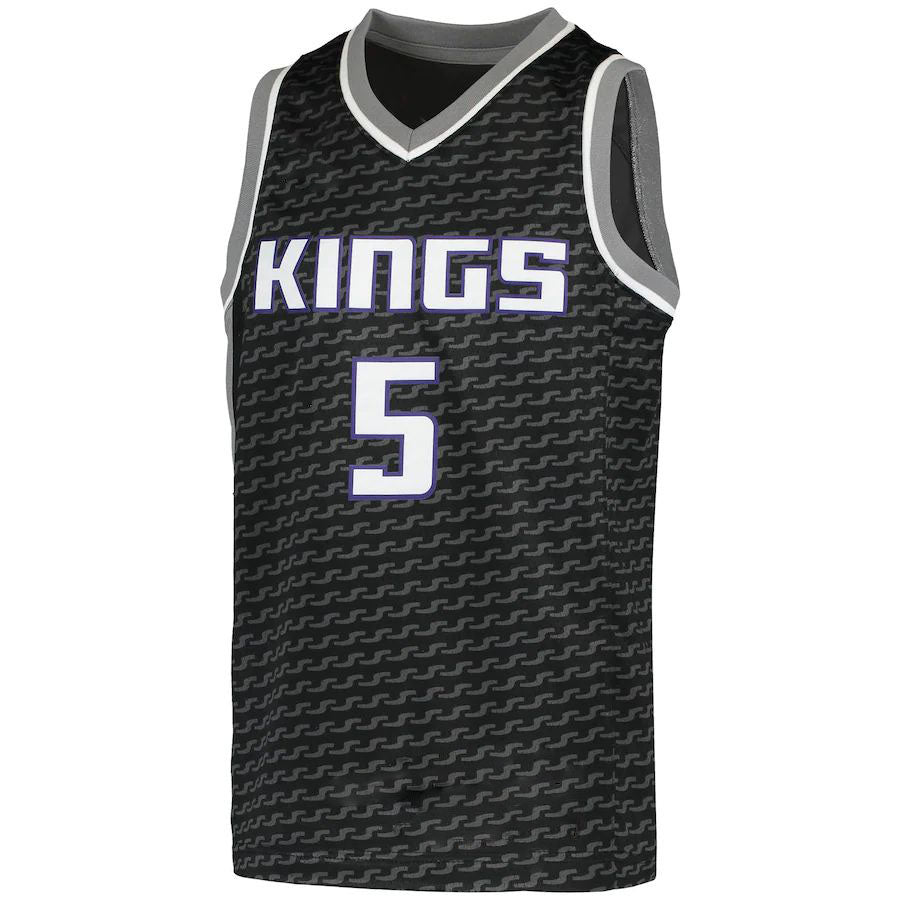 Custom #5 Black Basketball Shirt Top