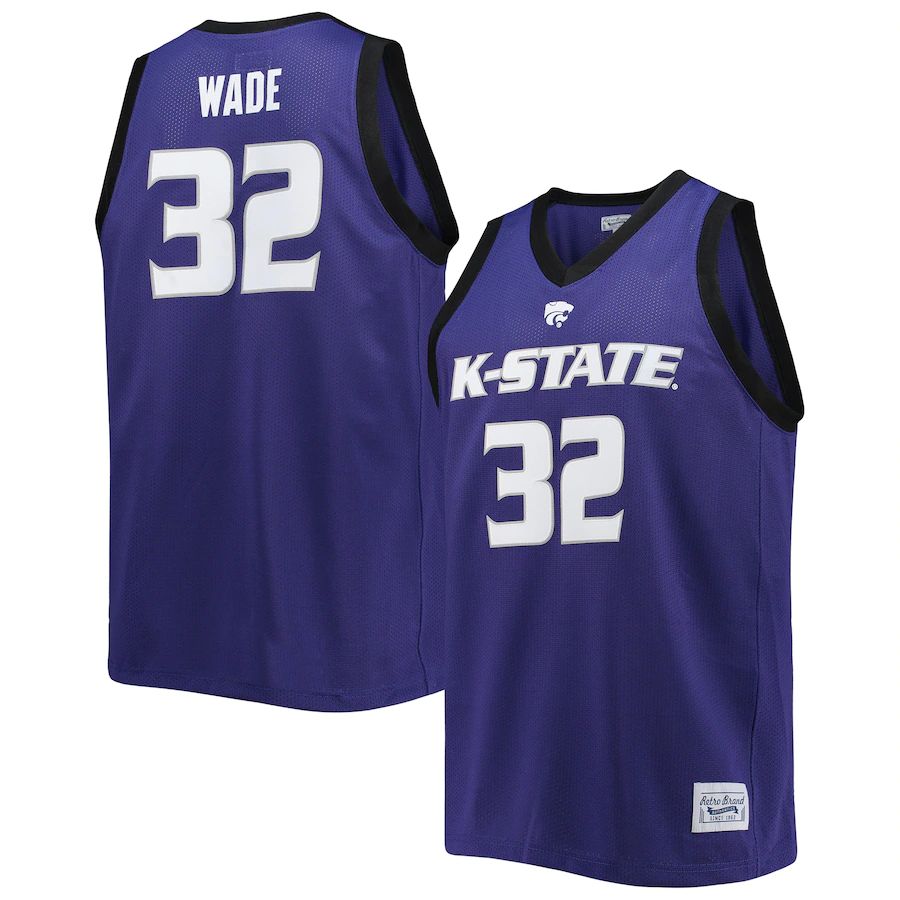 Custom #32 Purple Retro Basketball Shirt Top