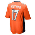 Custom #17 Orange DEN Football Shirt Top