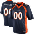 Custom Blue 2013 DEN Football Shirt Top