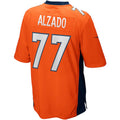 Custom #77 Orange DEN Football Shirt Top