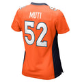 Custom #52 Orange DEN Football Shirt Top