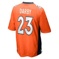Custom #23 Orange DEN Football Shirt Top