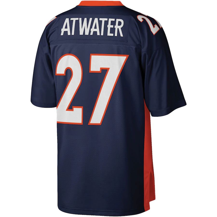 Custom #27 Navy DEN Football Shirt Top