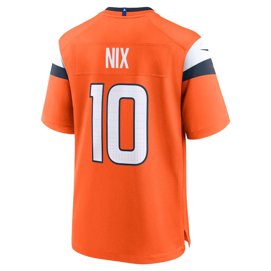 Custom #10 Orange 2024 DEN Football Shirt Top
