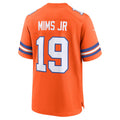 Custom #19 Orange 1977 Throwback DEN Football Shirt Top