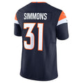 Custom #31 Navy DEN Football Shirt Top