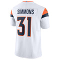 Custom #31 White DEN Football Shirt Top