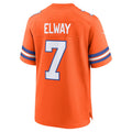Custom #7 Orange 1977 Throwback DEN Football Shirt Top