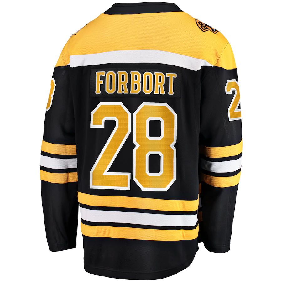 Custom #28 Black BOS Hockey Shirt Top