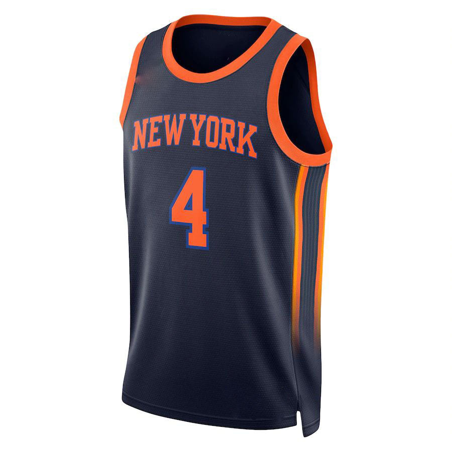 Custom #4 Navy 2022 NYK Basketball Shirt Top