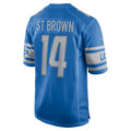 Custom #14 Blue DET Football Shirt Top