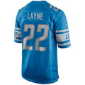Custom #22 Blue DET Football Shirt Top
