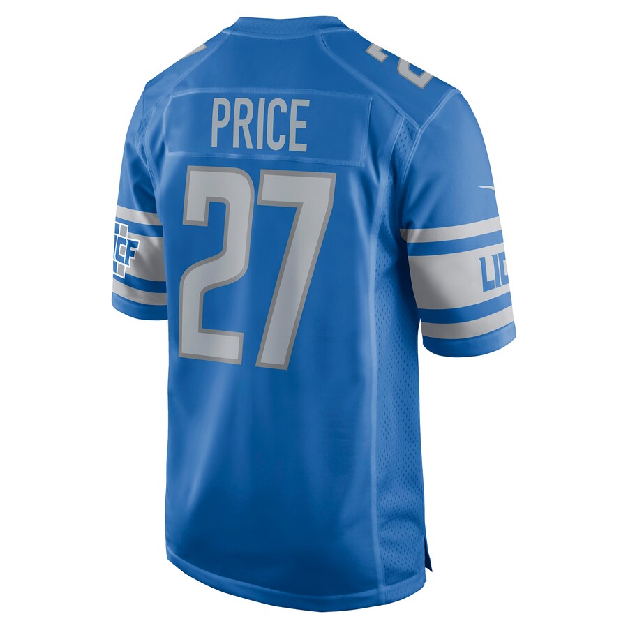 Custom #27 Ice Blue DET Football Shirt Top