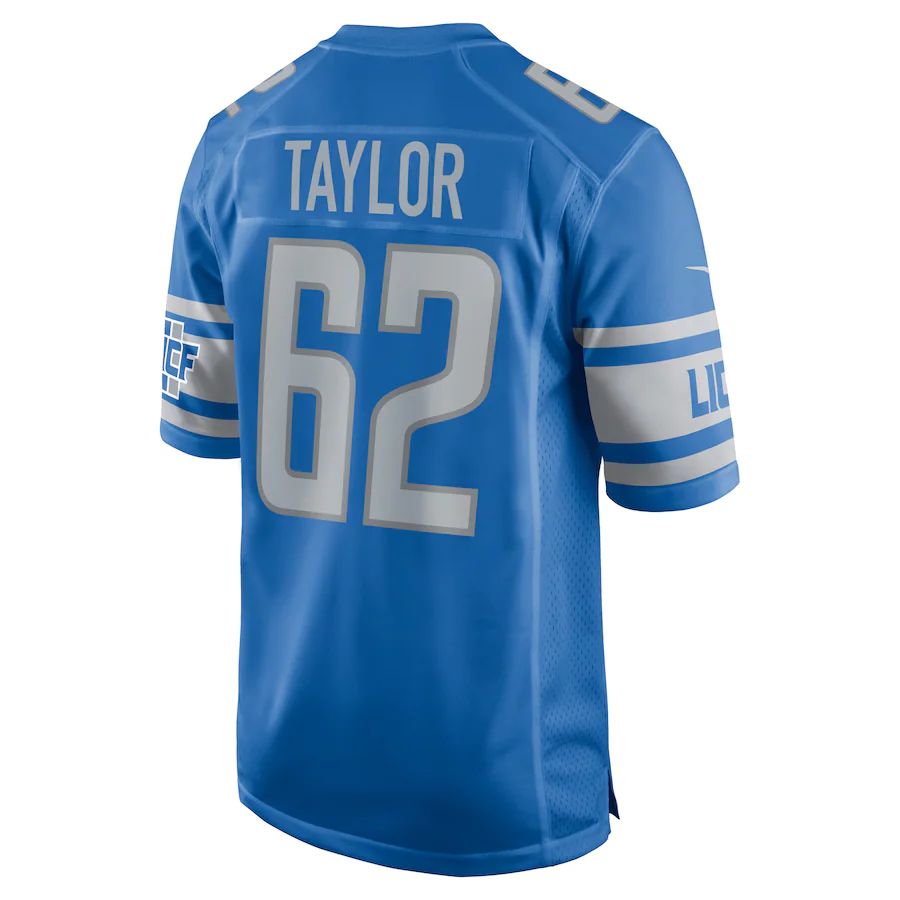 Custom #62 Blue DET Football Shirt Top