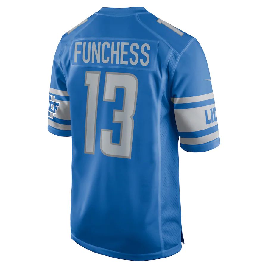 Custom #13 Blue DET Football Shirt Top
