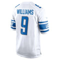 Custom #9 White DET Football Shirt Top