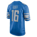 Custom #16 Blue DET Football Shirt Top